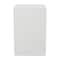 White Contemporary Garden Stool, 17" x 17" x 24"